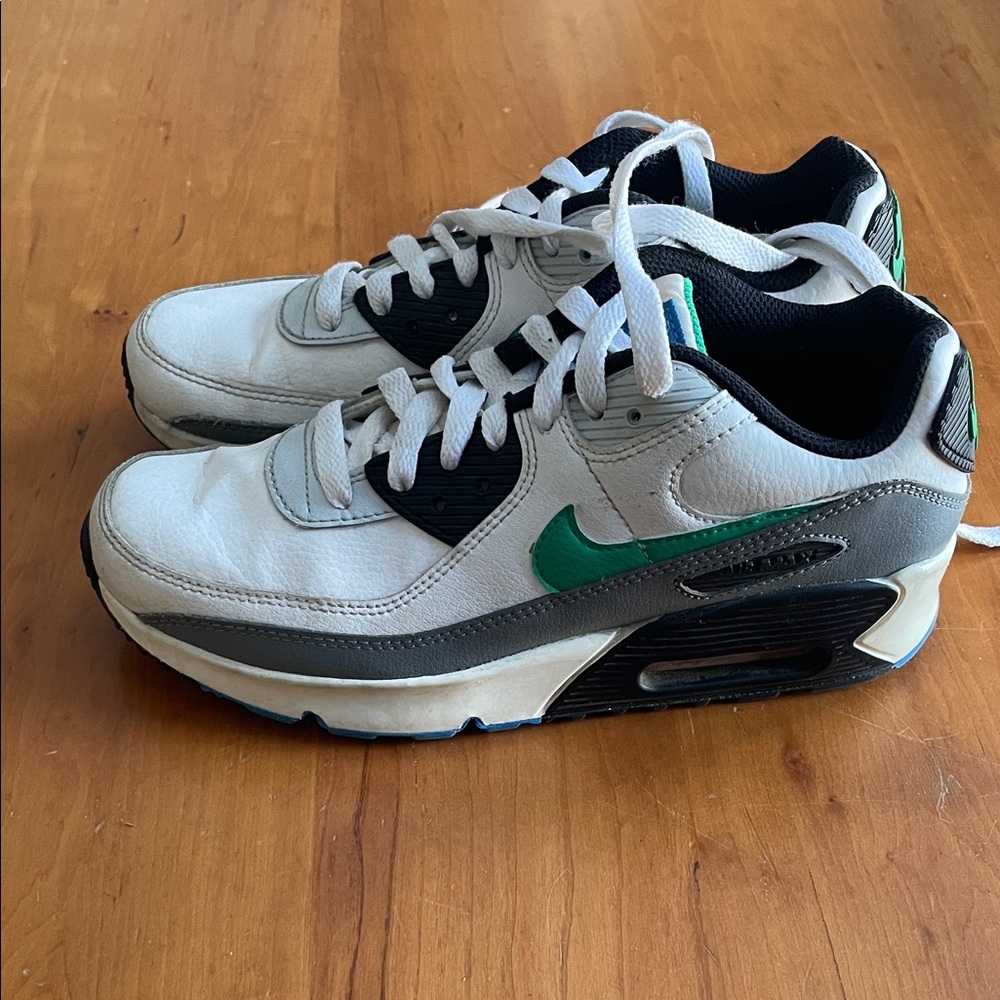 Nike Emerald and White Athletic Shoes